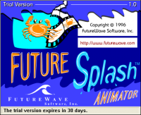 Future Splash Animator, la primera versión de Flash