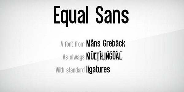 Equal Sans Font